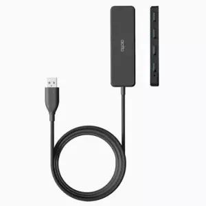 USB허브 엑토 USB 3.2 4포트 노트북 PC 외장하드 롱 멀티 허브 1m HUB-60