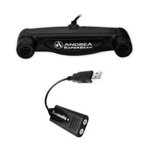 ANDREA COMMUNICATIONS C1-1021450-100 USB-SA 외장 디지털 사운드 USB 포함 카드, 마이크 ARRAY2S 번들