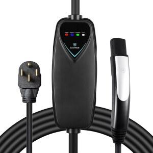 렉트론 레벨 2 테슬라 충전기 - 240V, 40A, NEMA 14-50 플러그, 16피트 연장 코드 Tesla용 휴대용 전기 자동차 모든 모델 3 /Y /S /X와 호환 가능