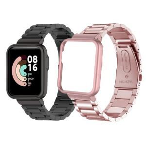 Xiaomi Mi Watch Lite 2 스트랩 용 금속 시계 케이스 팔찌 Redmi WristSmartwatch 스테인레스 스틸