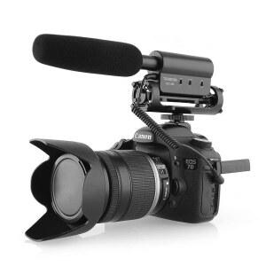 TAKSTAR SGC-598 니콘 캐논 DSLR 카메라용 샷건 마이크(3.5MM 인터페이스 필요) 보조 사진 인터뷰
