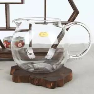 동글 손잡이 유리 숙우 유리컵 다기잔 1000ml 유리숙우 유리컵