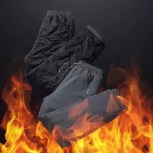 따뜻한 남성 슬랙스 기모 밴딩 데일리룩 팬츠