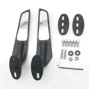 Areyourshop 윙 핀 백미러 혼다 CBR 125 250 300 500 600 650 R F4 오토바이 부품