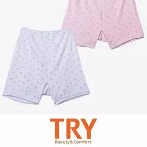 트라이 사랑스러운 패턴 순면 소재 여성 속바지겸 롱-WD68F70