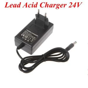 전기 자동차 전원 충전 어댑터에 대 한 완전 자동 24V 납 산성 배터리 충전기 DC 27.6V 500mA EU 플러그 5.