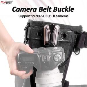Nikon Canon Sony Lumix 용 DSLR 디지털 SLR 퀵 릴리스를 운반하기위한 카메라 퀵 허리 벨트 스트랩 버클