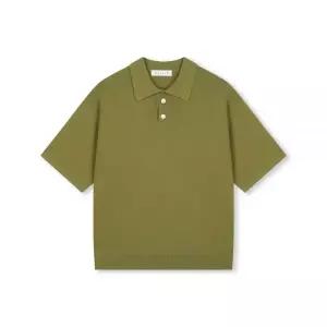 [정품] 비슬로우 FINE 니트 POLO SHIRTS YELLOW GREEN 1067819