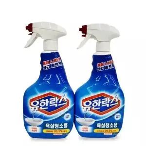 쿨샵 유한락스 욕실청소용 세제 거품세척 600ml 2개 일반세탁기세제 (WB8663C)