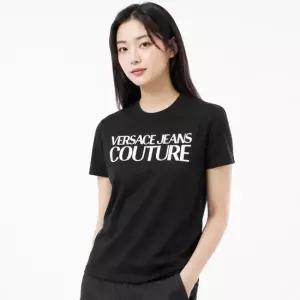 베르사체 Logo T-Shirt 78HAHE05 CJ00E 899) 로고 티셔츠)