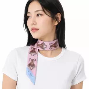 에트로 더블 페이즐리 모티프 실크 페이즐리나 스카프 WATA0016AK647 X0874)