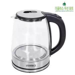 무선 유리포트 1.8L 내열유리 전기주전자 커피포트 과열방지