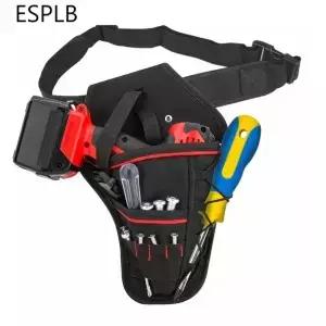 ESPLB 다기능 방수 드릴 홀스터 허리 도구 가방 렌치 해머 스크루 드라이버에 대한 전기 벨트 파우치