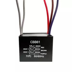 유키할루 천장 팬 커패시터 CBB61 4.5uf 5 와이어 250V 뉴 하버 브리즈 헌터 등과 호환 가능