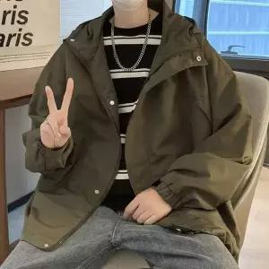 남녀공용 무지 기모 야상 자켓 베이직 루즈핏 데일리 야상자켓