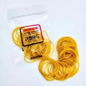 국산 고무줄 25g 고무밴드 노랑 벌크고무줄 머리고무줄 탄성고무줄 (WEE592A)