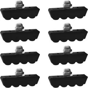 Bxian 8PCS 자전거 검은색 고무 브레이크 패드 45mm 장비 액세서리 로드 바이크 C 타입 제동 시스템에 적합