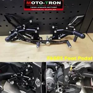 MOTOTRON 오토바이 CNC 조정 가능한 후면 세트 Triumph 765RS 20202022022202320242025 용 발판 발 받침대