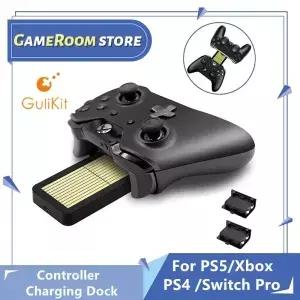 GuliKit 범용 컨트롤러 충전 도킹 스테이션 PS5/PS4/XBOXONE/스위치 프로 게임 패드 액세서리 용 듀얼