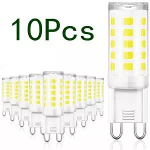 10Pcs G9 LED 램프 가장 밝은 AC220V 230V 240V 7W 세라믹 SMD 2835 전구 따뜻한/차가운 흰색 스포트라이트