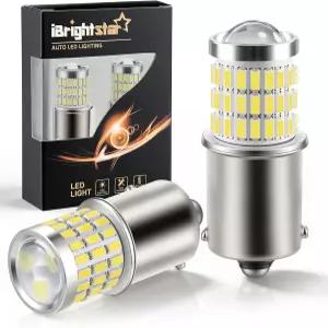 브라이트스타 1156 LED 전구 화이트 BA15S 1141 캠퍼 Rv 백업용 매우 밝음 후진등 브레이크 테일 라이트 턴