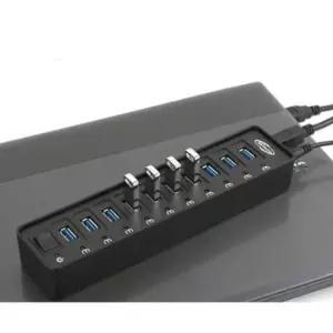 usb연장케이블 10포트 유전원 허브 전원 아답터 포함 USB3.0 12V3A