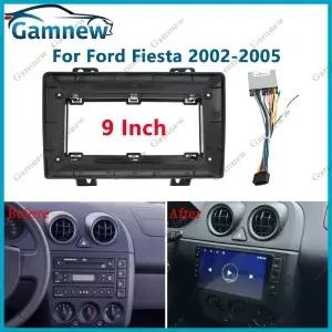 Ford Fiesta 2002-2005 용 9 인치 자동차 프레임 근막 어댑터 안드로이드 라디오 오디오 패널 키트