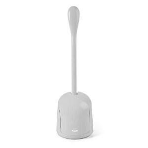 OXO 굿 그립 컴팩트 변기 브러시 & 캐니스터 - 회색