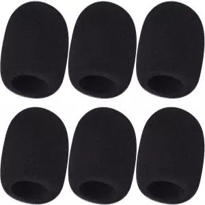 6 PCS 마이크 윈드스크린 블랙 폼 휴대용 커버 SM58 E835용 Swagwert 제작