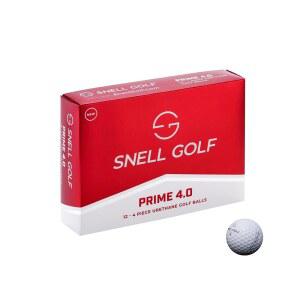 스넬 골프 프라임 4.0 u2013 4피스 우레탄 골프공(85-90 압축) 초고속 코어, 로우 스핀, 뛰어난 내구성 및 그린사이드 컨트롤