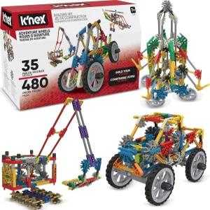 K NEX - 어드벤처 휠 빌딩 세트 480피스 STEM 크리에이티브 컨스트럭션 7세 이상 아마존