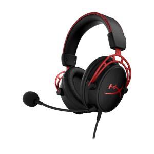 HyperX 클라우드 알파 - 게이밍 헤드셋, 듀얼 챔버 드라이버, 전설적인 편안함, 알루미늄 프레임, 탈착식 마이크, PC, PS4, PS5, Xbox One / 시리즈 X|S, 닌텐도 스위치 및 모바일 u2013 레드에서 작동합니다