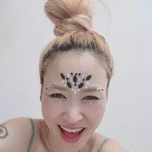 반짝이 페이셜 쥬얼리 스티커 이 페스티벌 바디 페벌