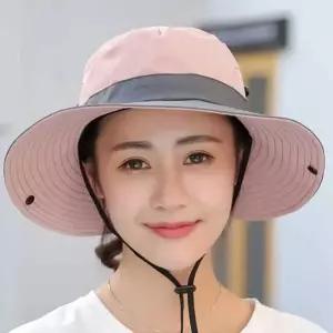 여자 엄마 중년 나들이 등산 이우 챙 모자 단체사파리
