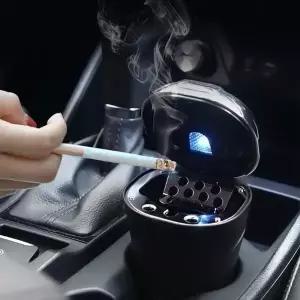 차량용 미우 대용량 LED 재털이 냄새차단 자동차 용품