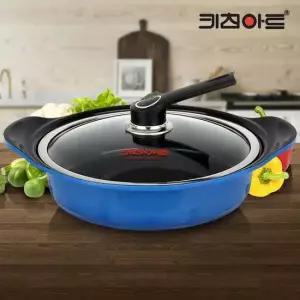 키친아트 세라믹냄비 전골28 부대찌개 코팅주물 통5중 냄비