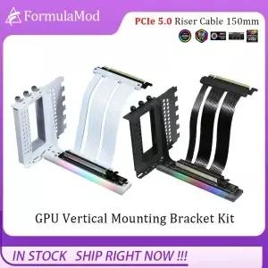 Formulamod GPU 수직 장착 브래킷 키트 PCIe 5.0 X16 라이저 케이블 150mm A-RGB 그래픽 카드 스티어링