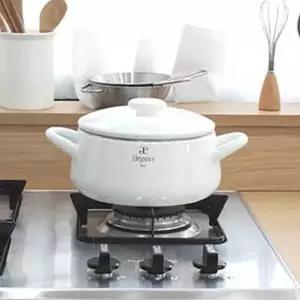 법랑 양수 냄비 화이트 이 20cm 1P 일본 주 자취생
