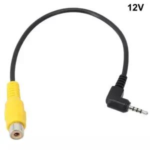 RCA 2.5mm AV 변환기 케이블 자동차 후면보기 역방향 주차 카메라 네비게이션 비디오 GPS 변환