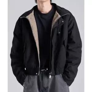 매장정품BUTTON SEOUL 버튼서울 BUTTON 크롭 헤비 투웨이 워크 자켓 (블랙) 5481 25F 1718728