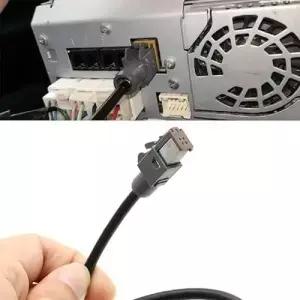 보조 USB 케이블 차량용 AUX 오디오 입력 미디어 데이터 와이어 플러그 어댑터 커넥터 XV CD 플레이어용
