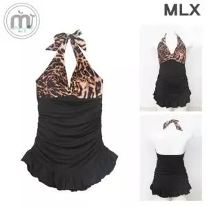 (MLX) 여자 비치 웨어룩 레오파드 원피스수영복-DM_30