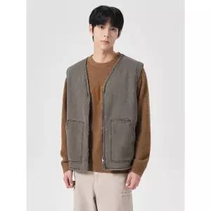 에잇세컨즈 패디드 코튼 베스트 카키 264939CYUH 4475078
