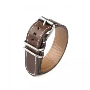 BERTUCCI 호윈 가죽 나토밴드 22mm 너트 브라운 더블 룹 MU126MD 3399769