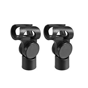 17MM 마이크 스탠드 휴대용 15MM 나사산 다이아용 UXCELL 2PCS 범용 클립 홀더