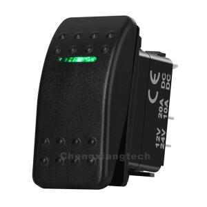 3Pin ON-OFF/4Pin ON 로커 스위치 Carling NARVA 4X4 자동차 보트 용 12V/24V 녹색 Led 라이트 바 방수 IP6