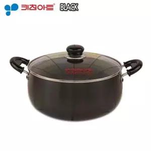 키친아트 쥬노블랙 경질냄비 26cm 전골 국솥 깊은냄비 곰솥