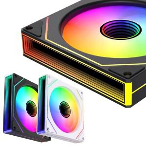 Prism 7 Pro 팬 120mm 단일 팩 ARGB 인피니틸호환 미러 데이지 체인 디자인