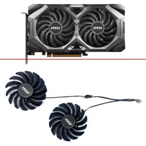 냉각 선풍기 msi호환 RADEON RX 5600 XT MECH OC 그래픽 비디오 카드 GPU 87mm PLD09210S12HH 4 핀