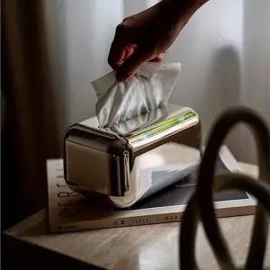 실버크롬 휴지 티슈 케이스 휴지케이스 각티슈 모던